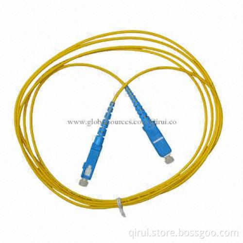 SC/UPC-SC/UPC Simplex Single-mode Fiber-optic Patch Cord, 3M, 3.0 9/125
